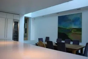 Rose Electrical Ltd lighting inset in dining room